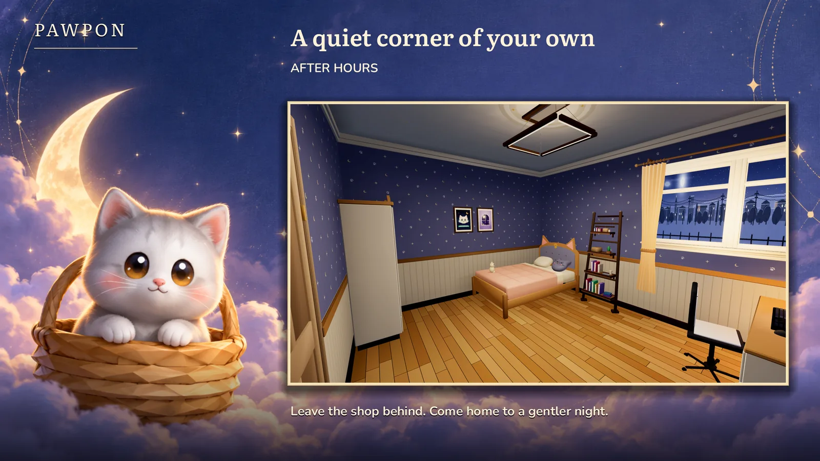 Make yourself at home. A quiet corner for you and your collection.